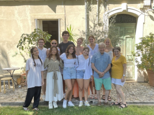 group of students in provence