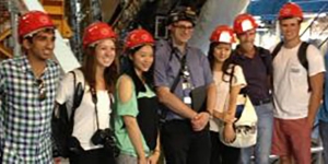 Students visiting CERN